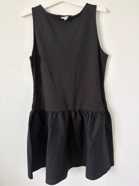 A new Day Sleeveless Black Drop-Waist Dress